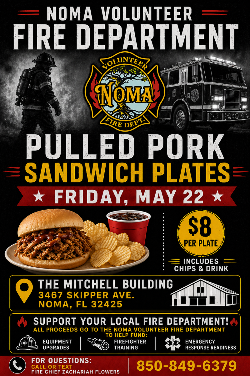 NVFD Pulled Pork Sandwich Fundraiser Flyer